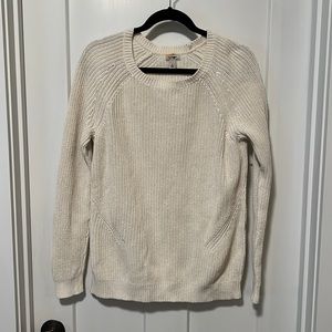 Signature LLBean Cream Sweater Size L